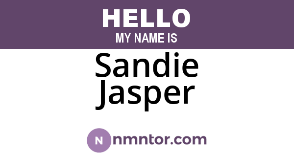 Sandie Jasper