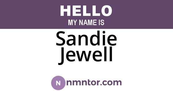 Sandie Jewell