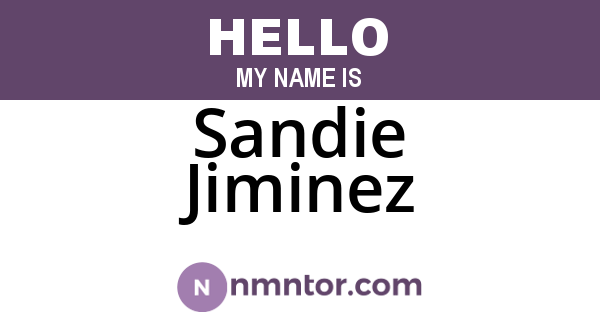 Sandie Jiminez