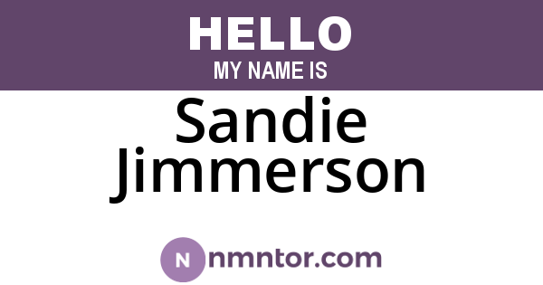 Sandie Jimmerson