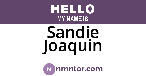 Sandie Joaquin