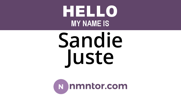 Sandie Juste