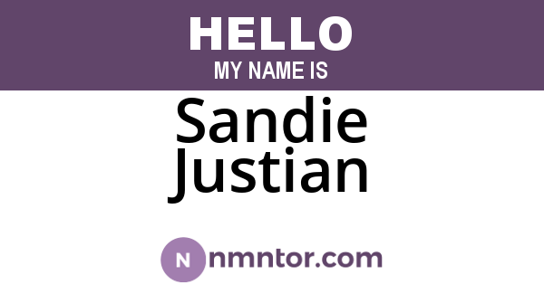Sandie Justian