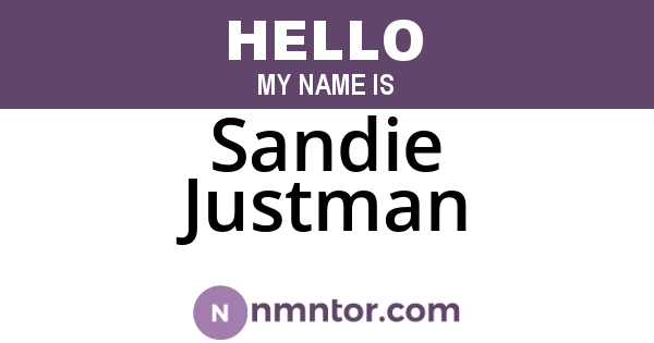 Sandie Justman