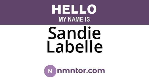 Sandie Labelle