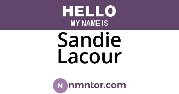 Sandie Lacour