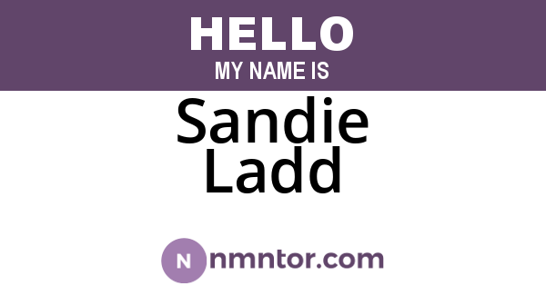 Sandie Ladd