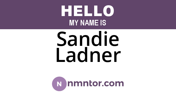Sandie Ladner