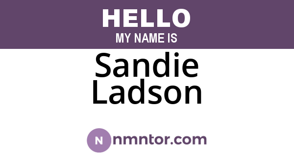 Sandie Ladson