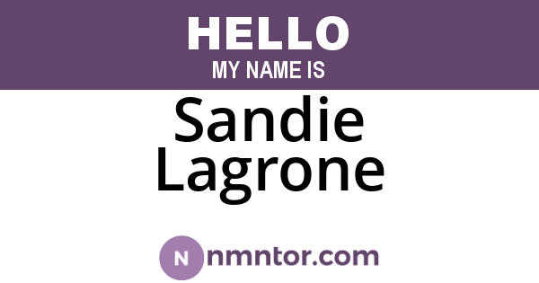 Sandie Lagrone