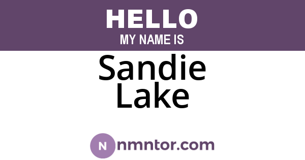 Sandie Lake