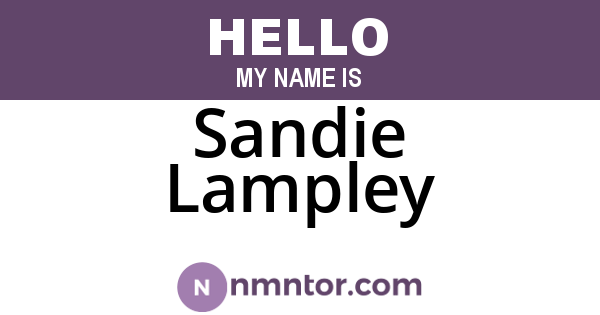 Sandie Lampley