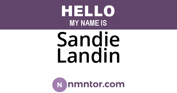 Sandie Landin