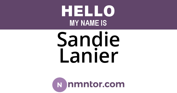 Sandie Lanier