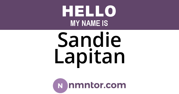 Sandie Lapitan