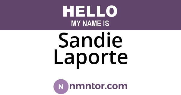 Sandie Laporte