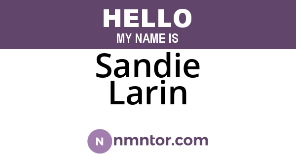 Sandie Larin