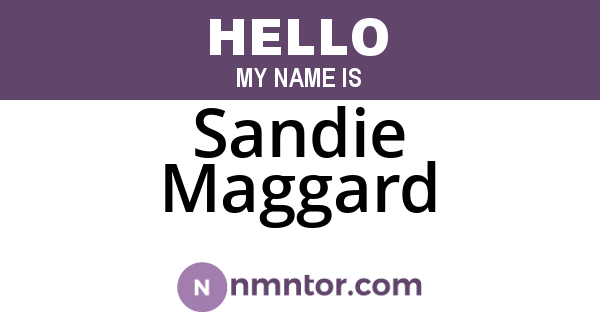 Sandie Maggard