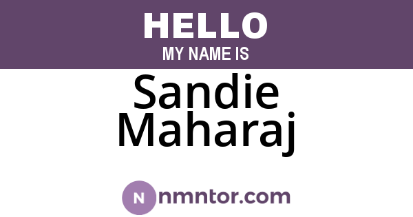 Sandie Maharaj
