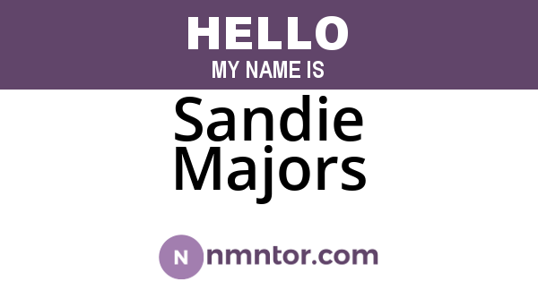 Sandie Majors