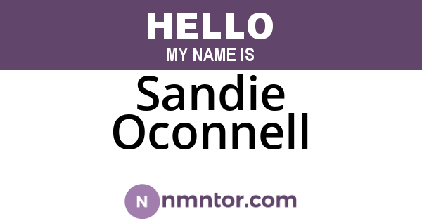 Sandie Oconnell