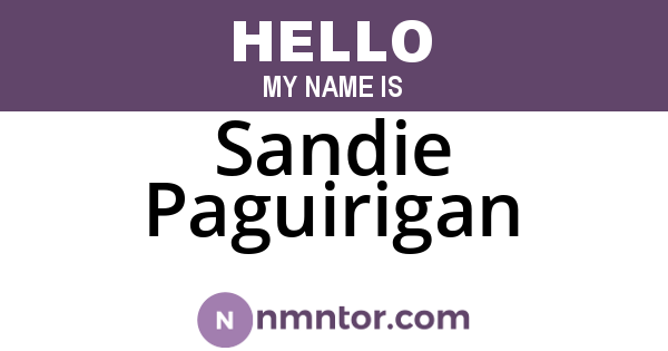 Sandie Paguirigan