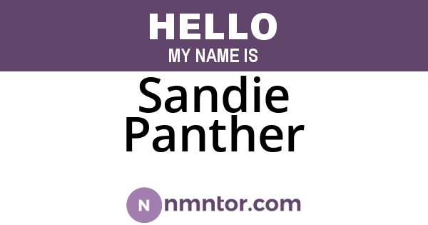 Sandie Panther