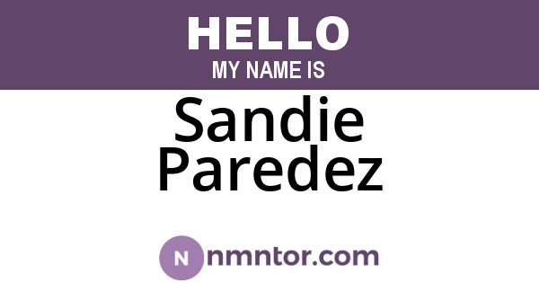 Sandie Paredez