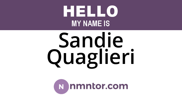 Sandie Quaglieri