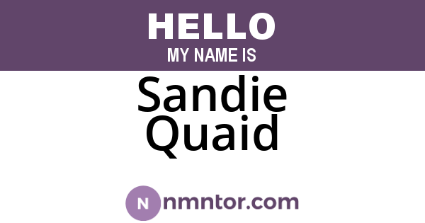 Sandie Quaid