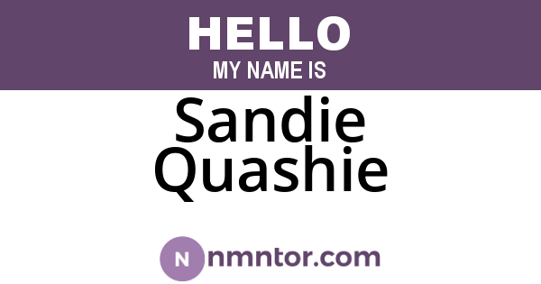 Sandie Quashie