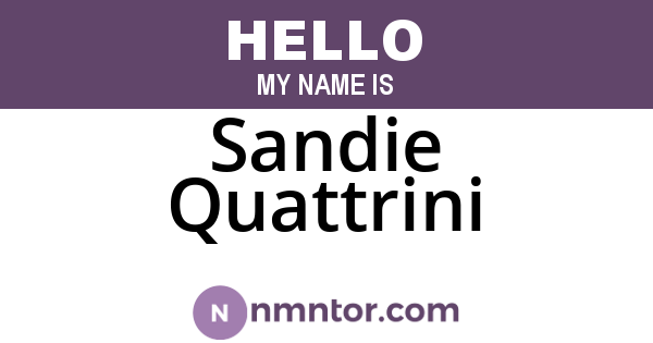 Sandie Quattrini