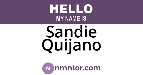 Sandie Quijano