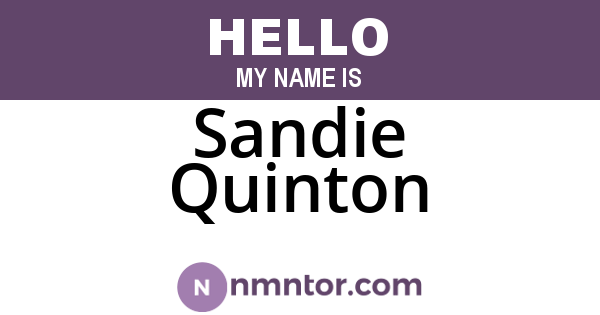 Sandie Quinton