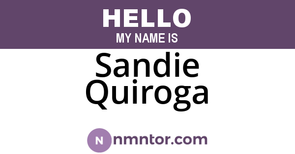 Sandie Quiroga