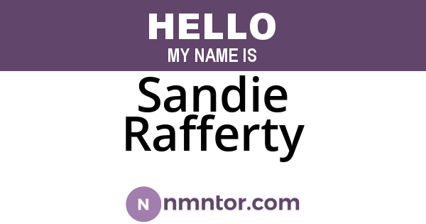 Sandie Rafferty