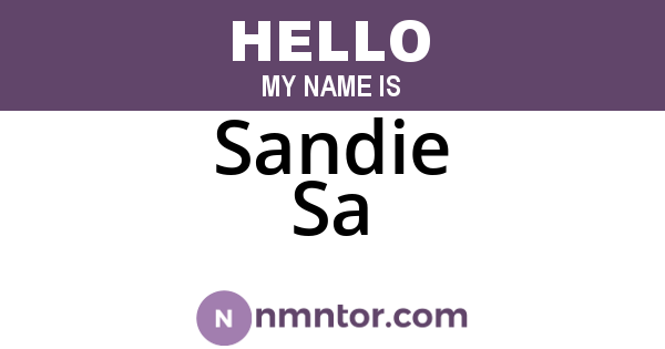 Sandie Sa