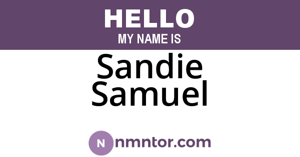 Sandie Samuel