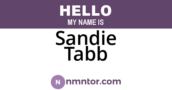 Sandie Tabb