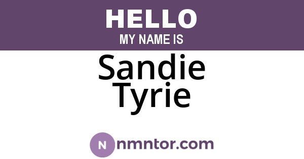 Sandie Tyrie