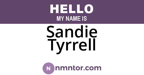 Sandie Tyrrell
