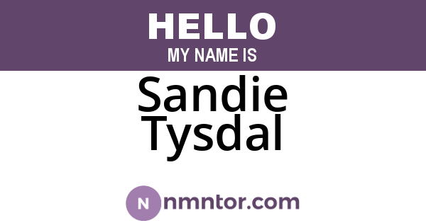 Sandie Tysdal