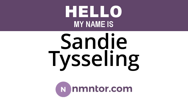 Sandie Tysseling