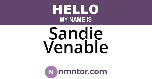 Sandie Venable