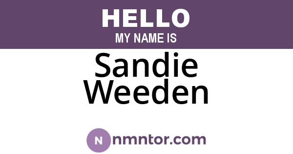 Sandie Weeden