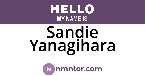 Sandie Yanagihara