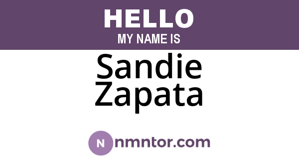 Sandie Zapata