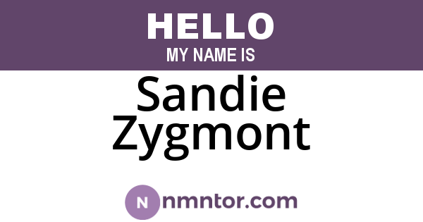 Sandie Zygmont
