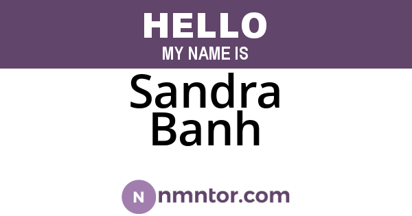Sandra Banh