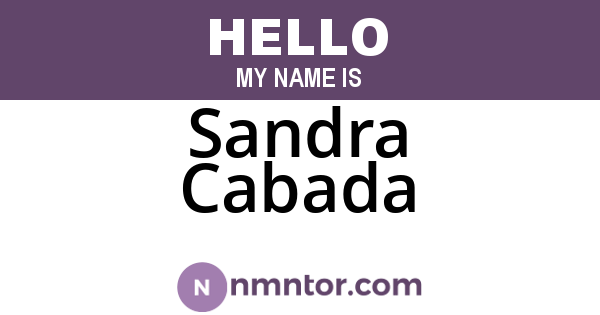 Sandra Cabada